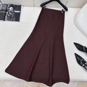 Brunello Cucinelli New High-Waisted Slit Skirt